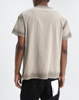 Purple T-Shirt Working Script Khaki