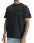 Purple T-Shirt Clean Jersey Black