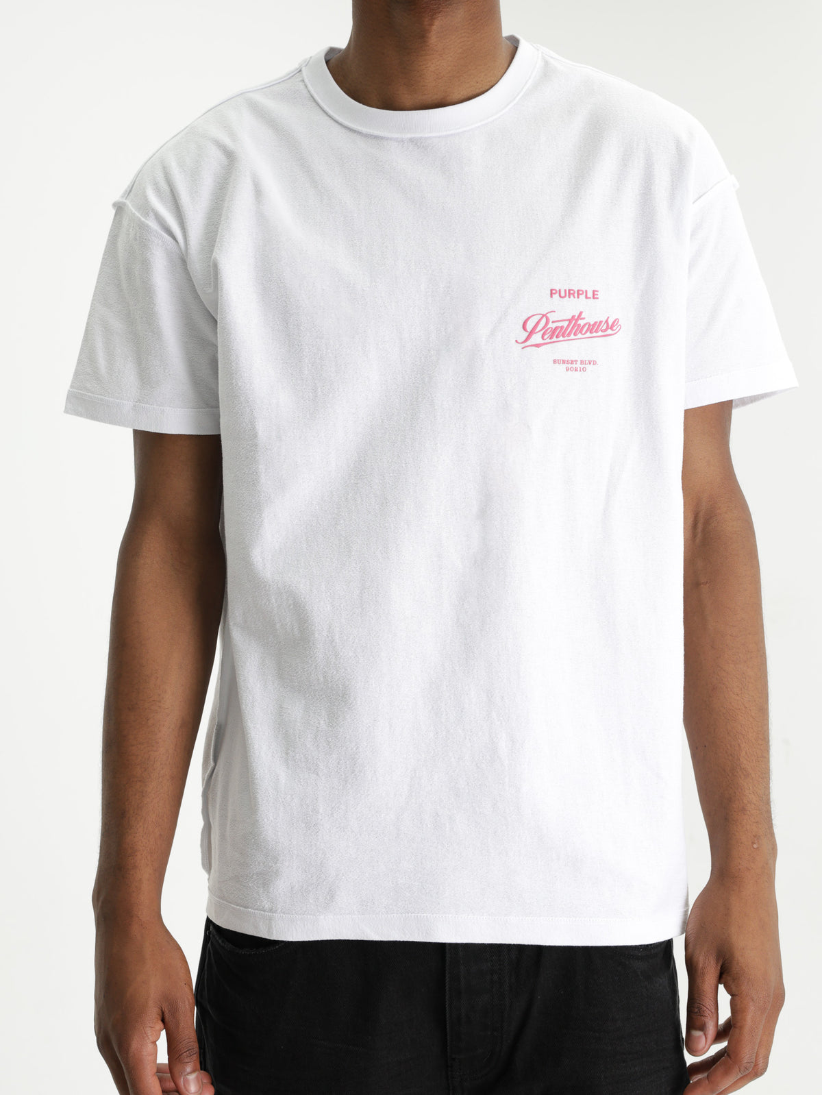 Purple T-Shirt Penthouse Script White