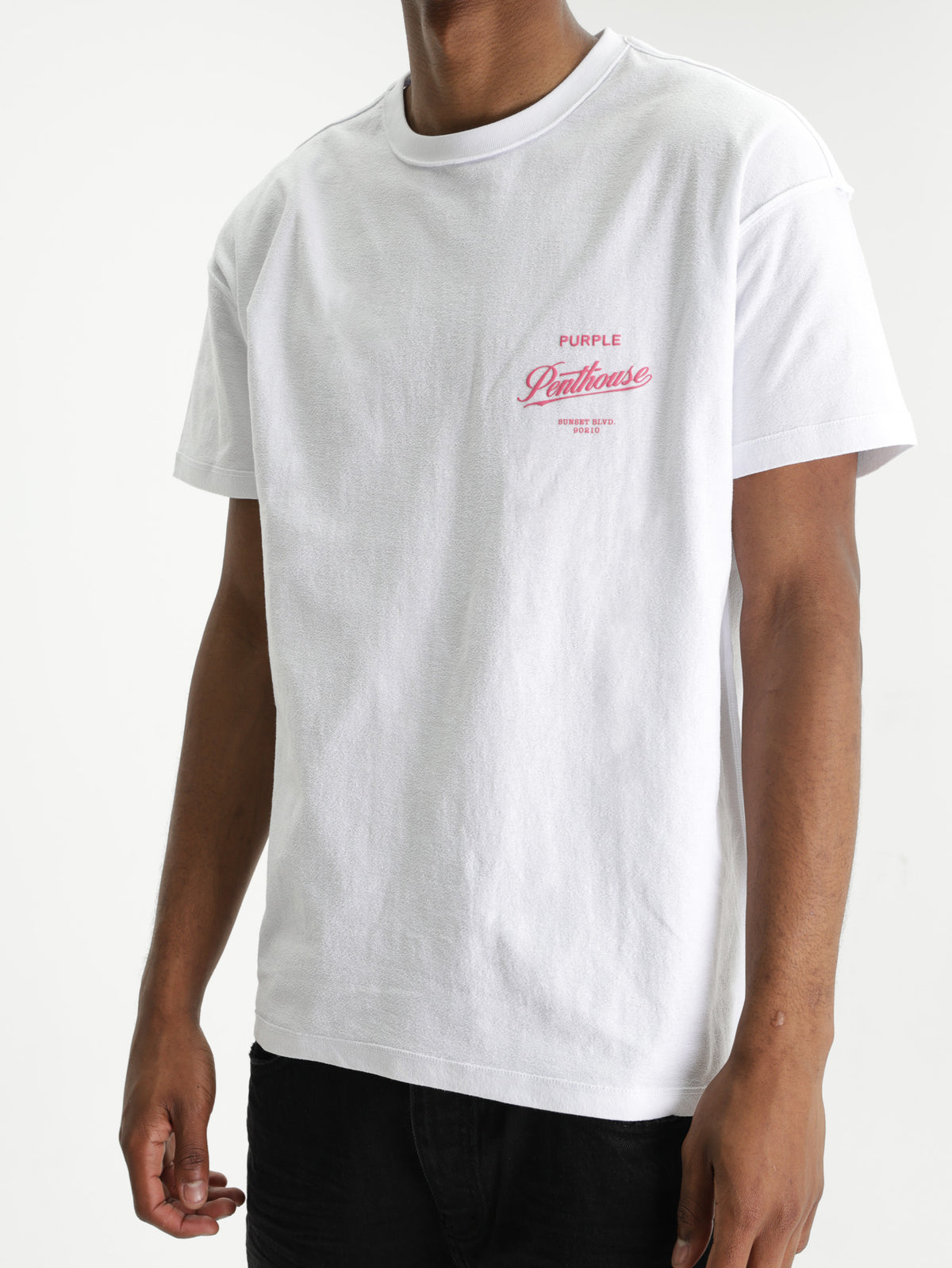 Purple T-Shirt Penthouse Script White