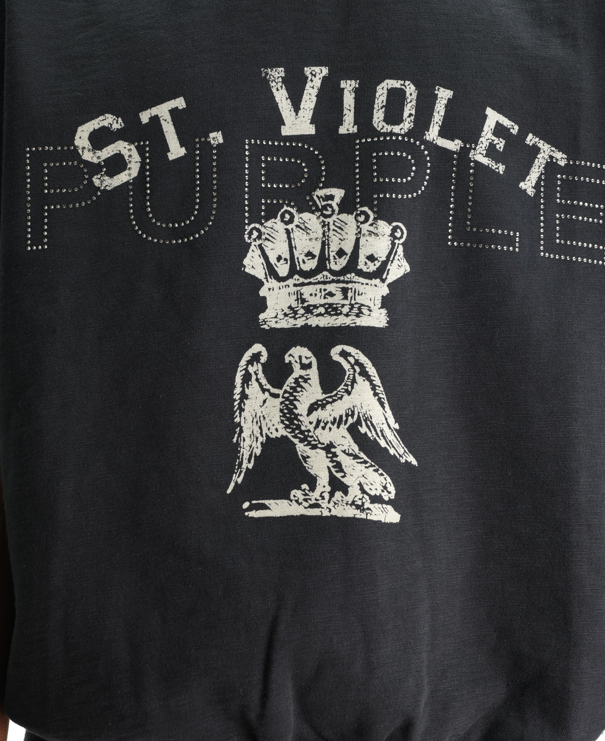 Purple Tank Top St Violet Crystals Black