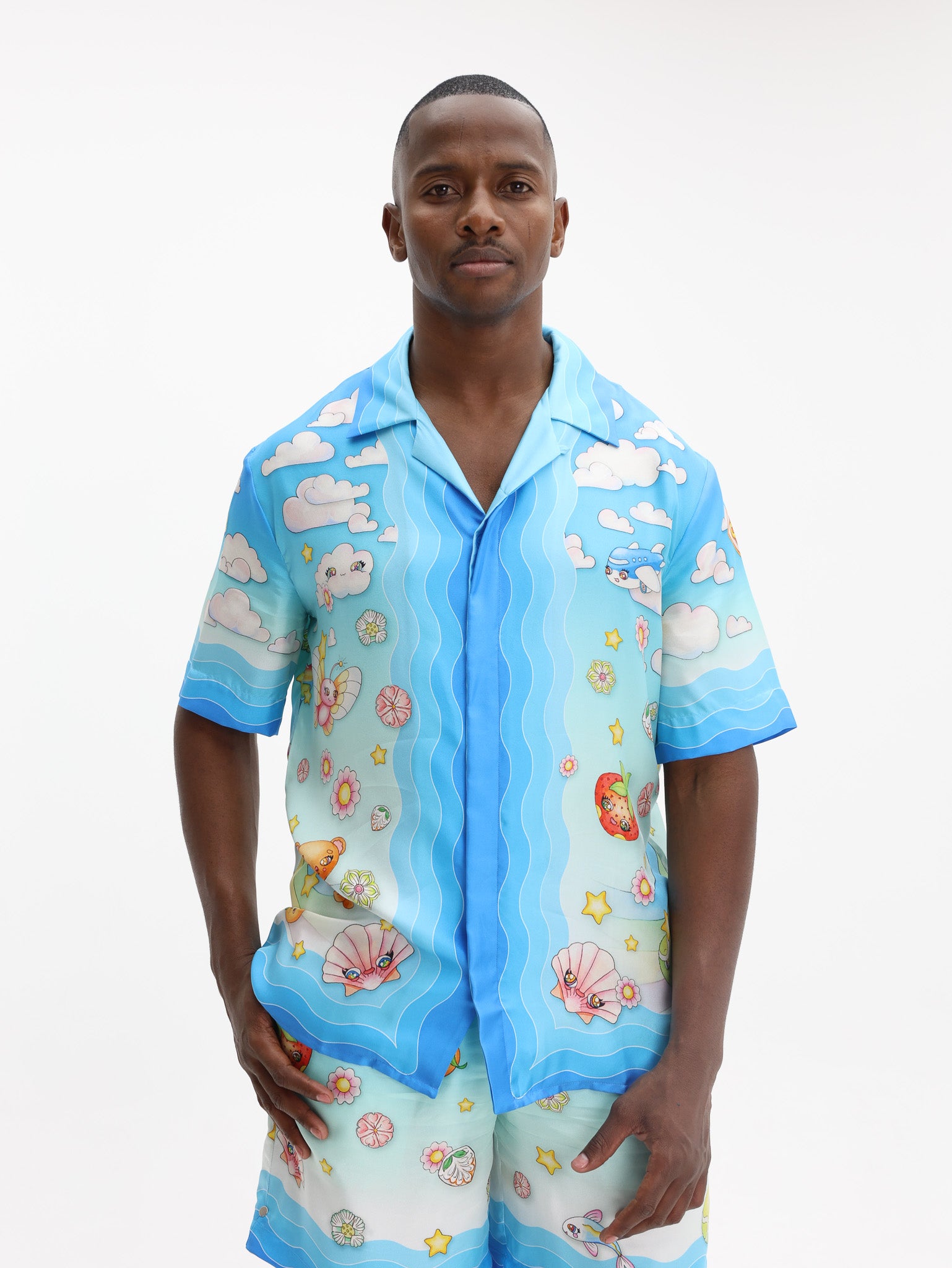 Casablanca Shirt Cuban Collar Kawaii Motif-AL Capone Premium