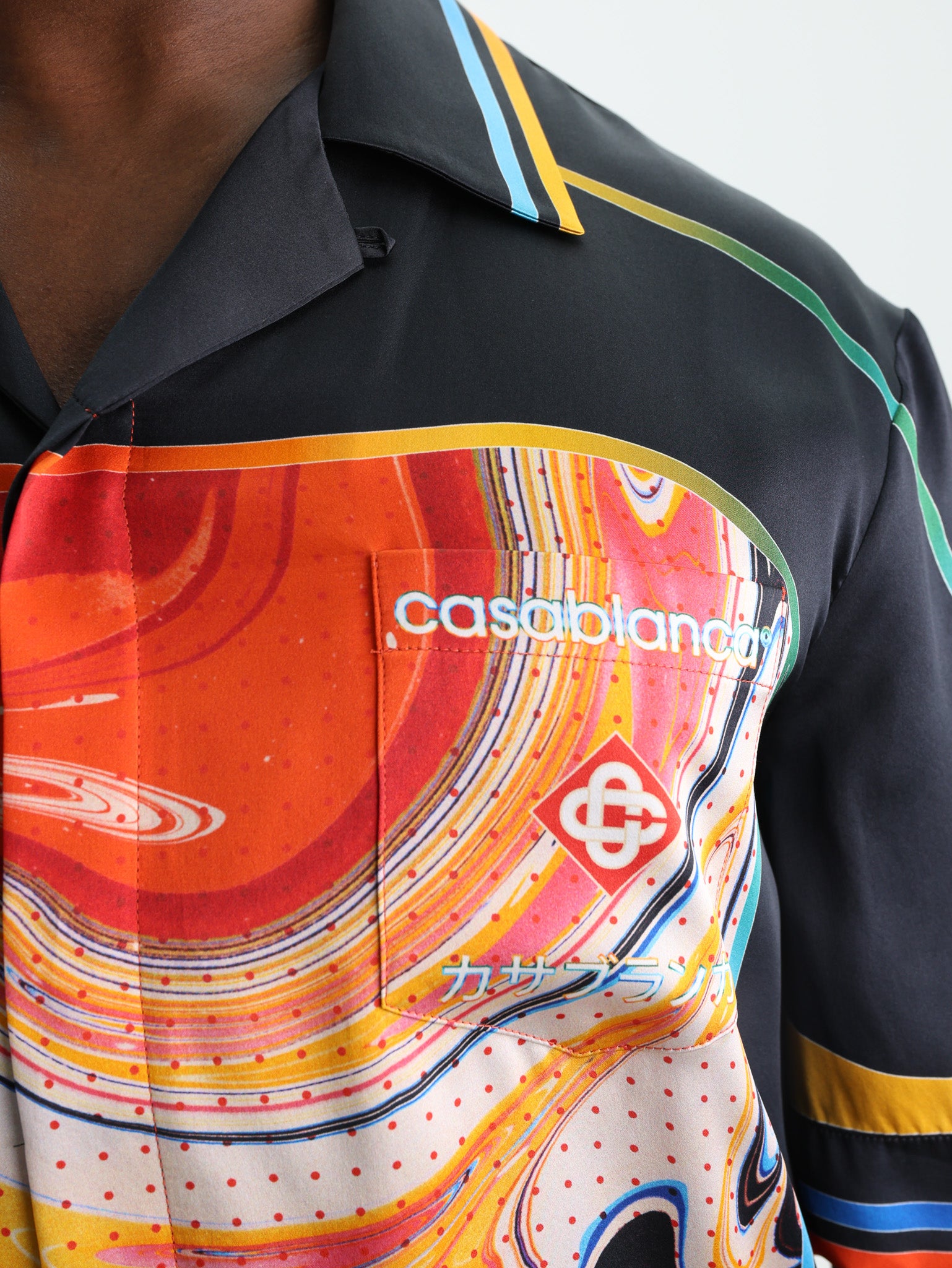 Casablanca Shirt Cuban Collar Marble-AL Capone Premium