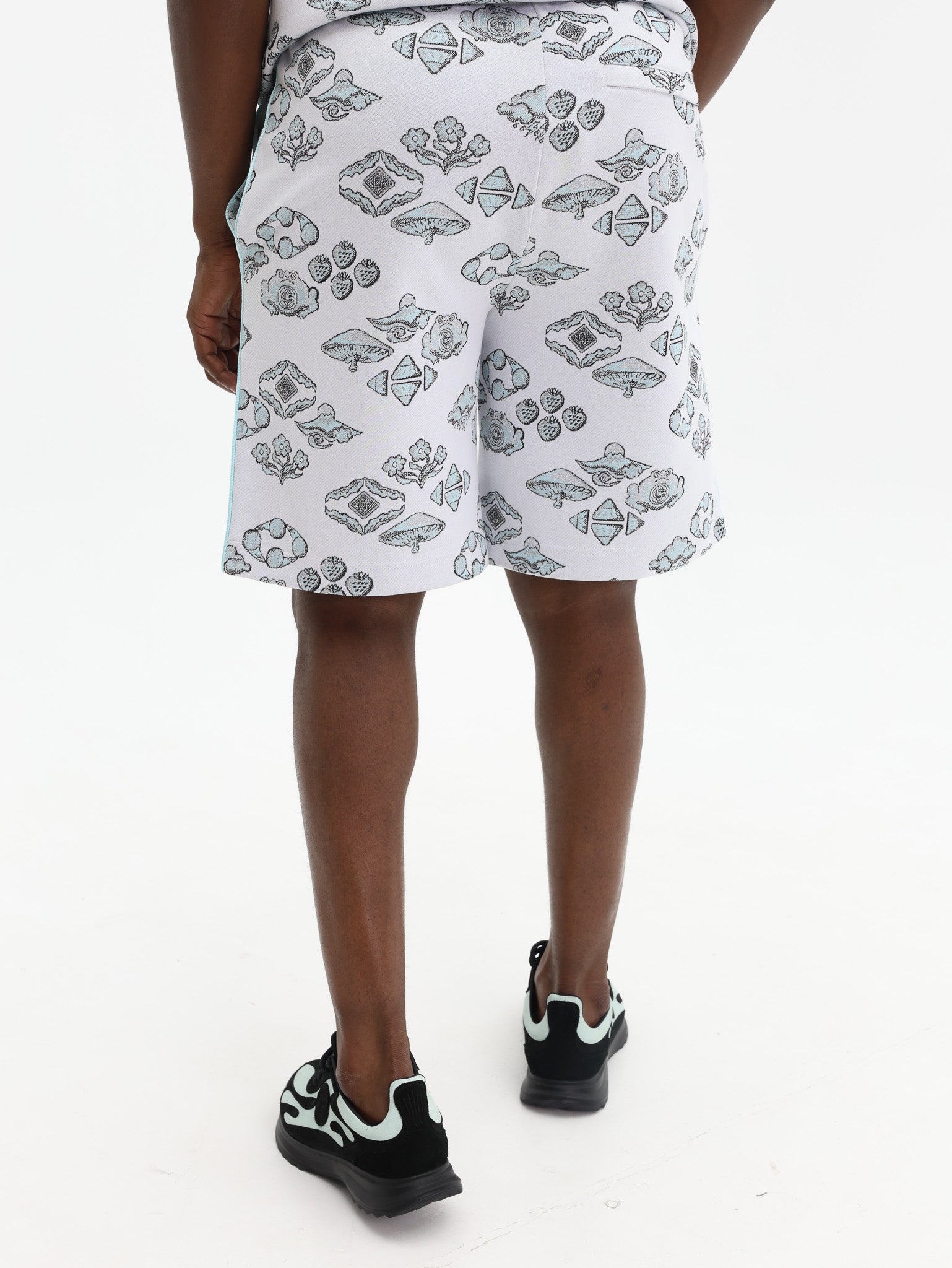 Casablanca Shorts Jacquard Track Off White-Multi-AL Capone Premium