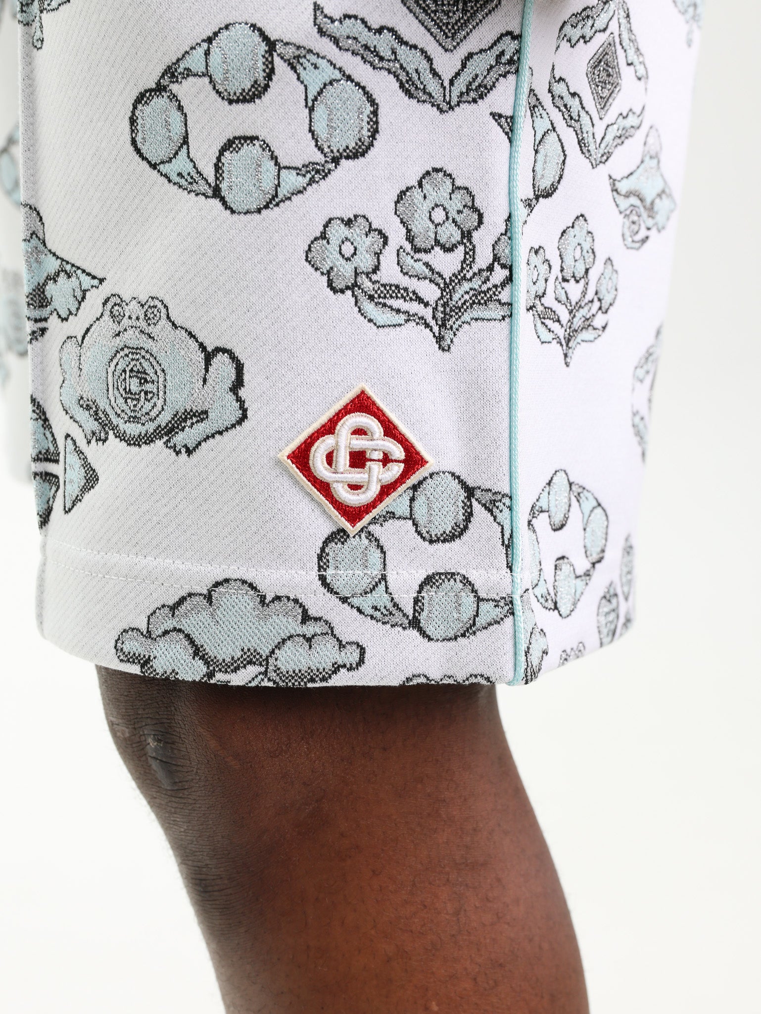 Casablanca Shorts Jacquard Track Off White-Multi-AL Capone Premium