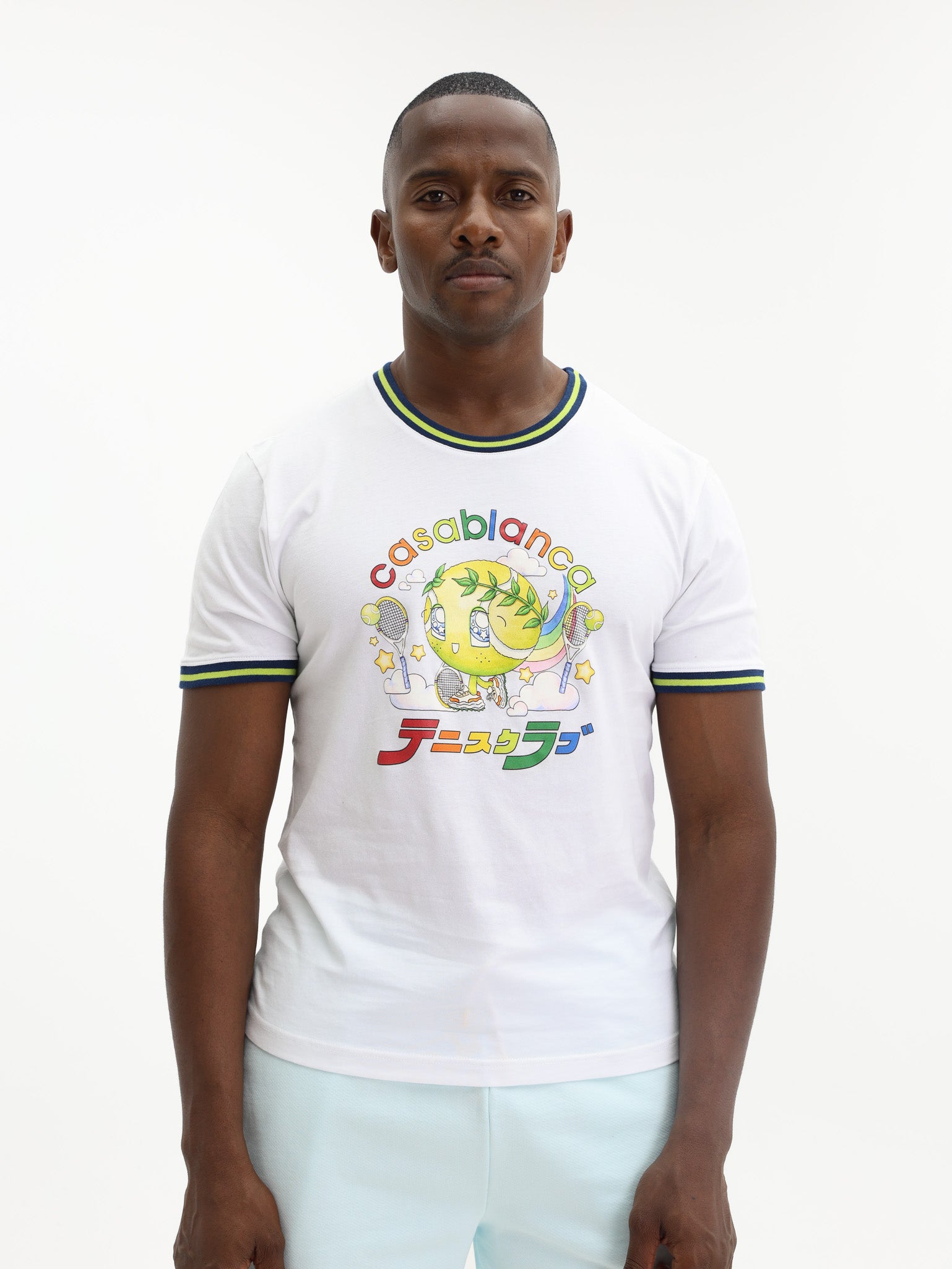 Casablanca T-Shirt Tennis Mascot White-AL Capone Premium