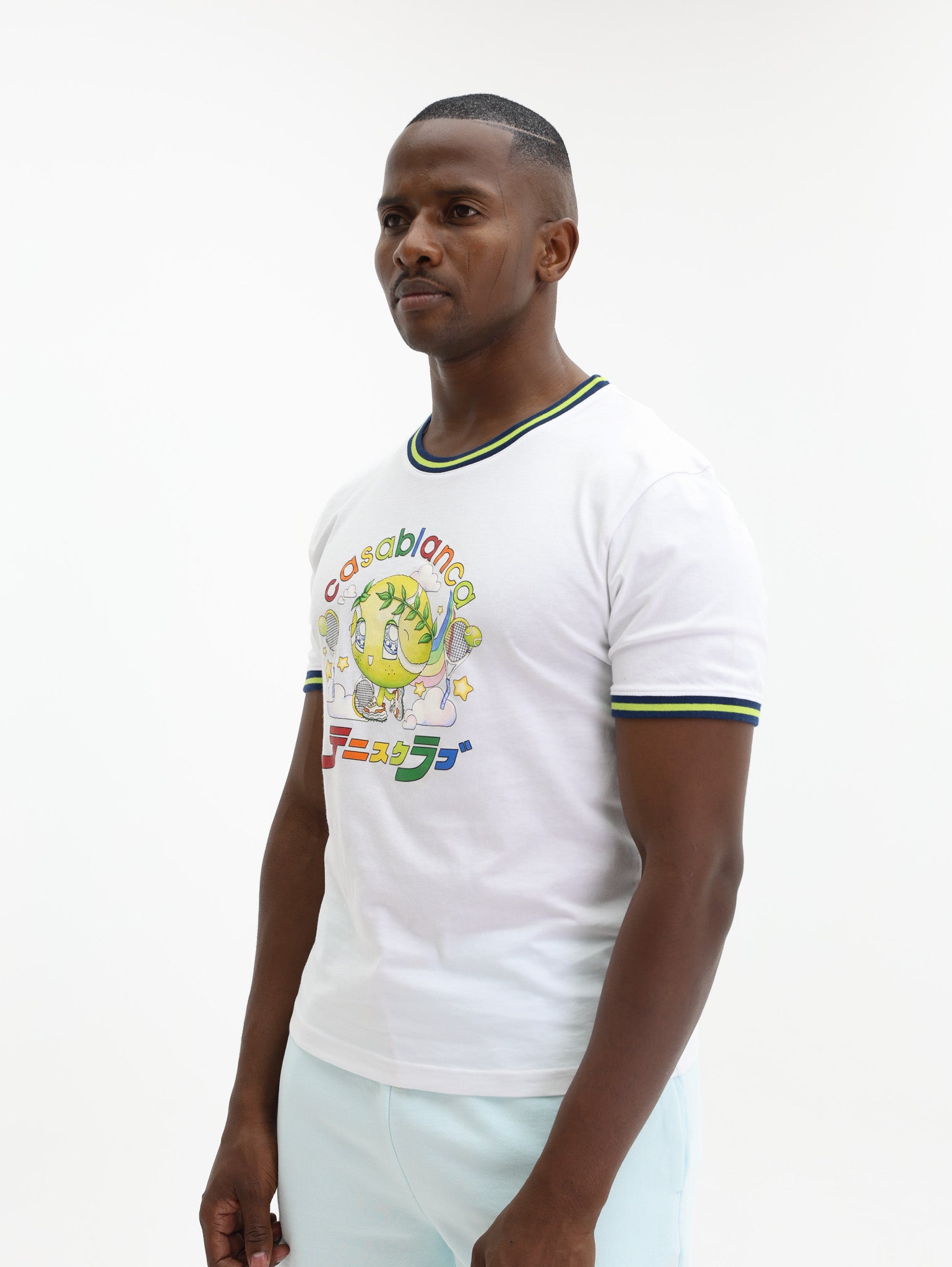 Casablanca T-Shirt Tennis Mascot White-AL Capone Premium