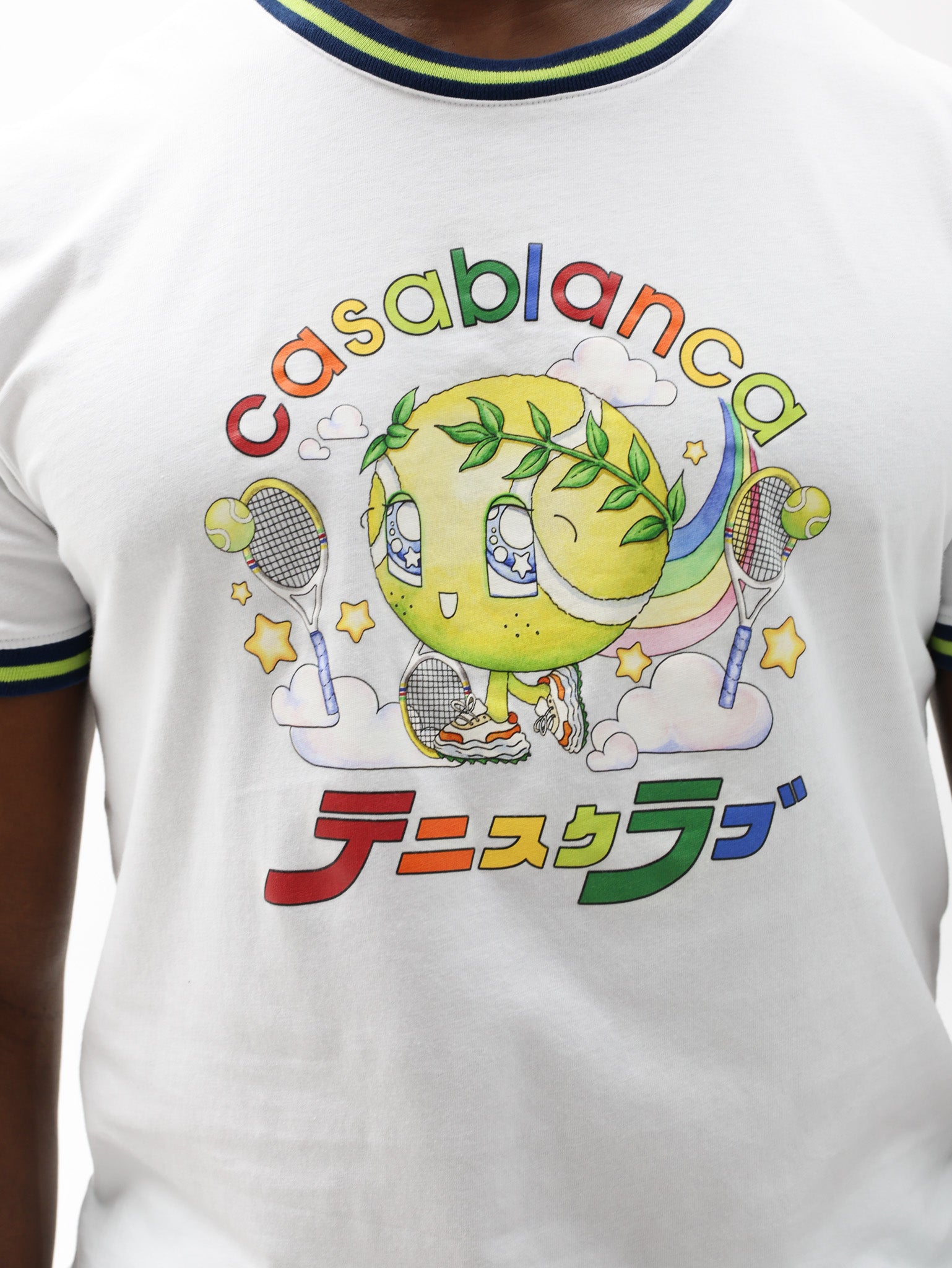 Casablanca T-Shirt Tennis Mascot White-AL Capone Premium