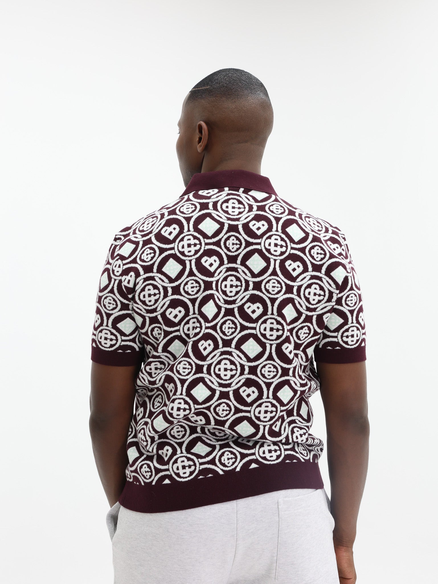 Casablanca Golfer Monogram Aubergine-AL Capone Premium