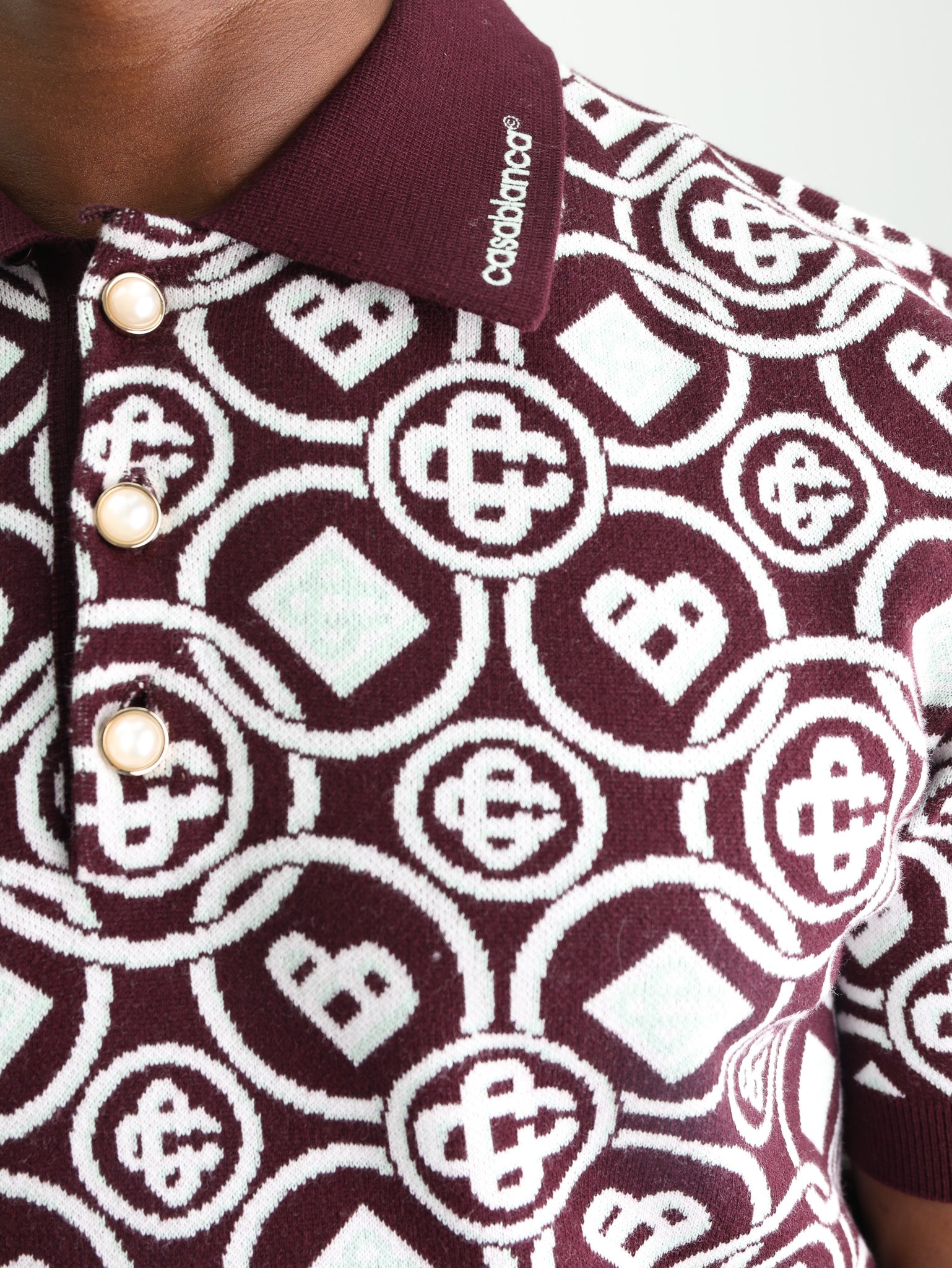 Casablanca Golfer Monogram Aubergine-AL Capone Premium