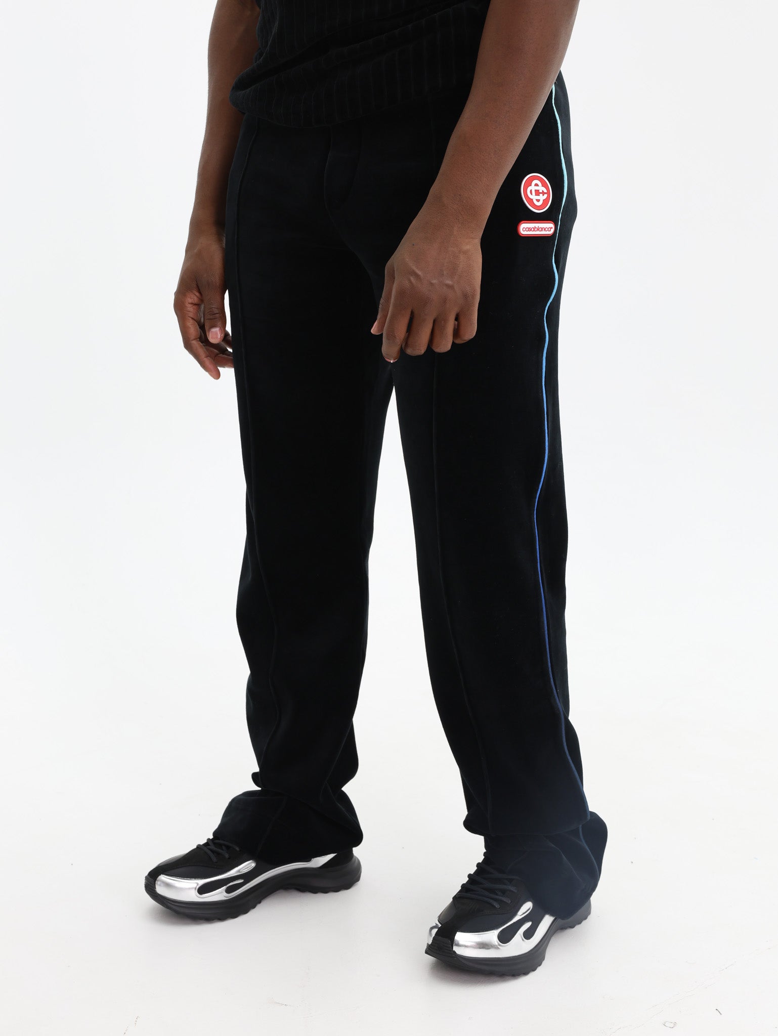 Casablanca Track Pants Velour Black-AL Capone Premium