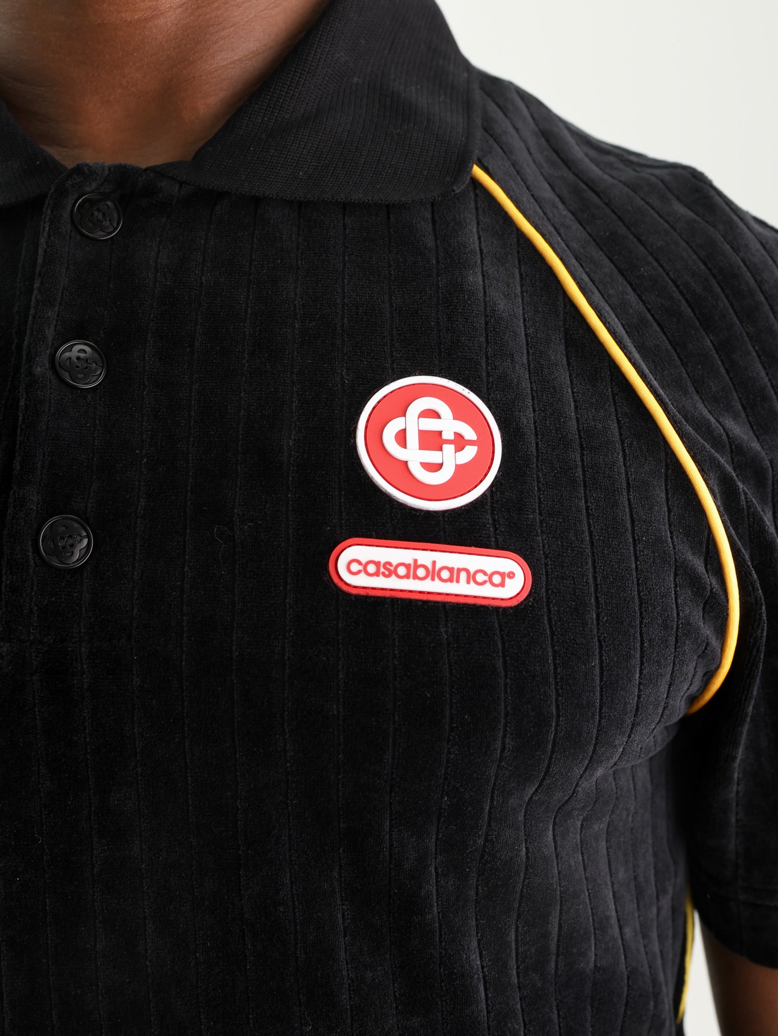 Casablanca Golfer Rib Velour Raglan Black-AL Capone Premium