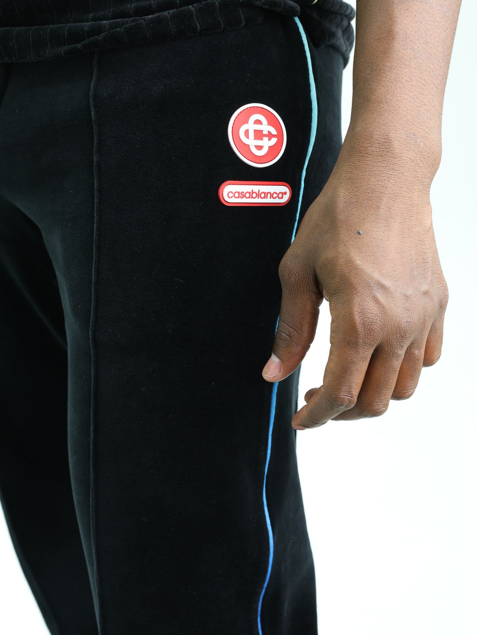Casablanca Track Pants Velour Black-AL Capone Premium