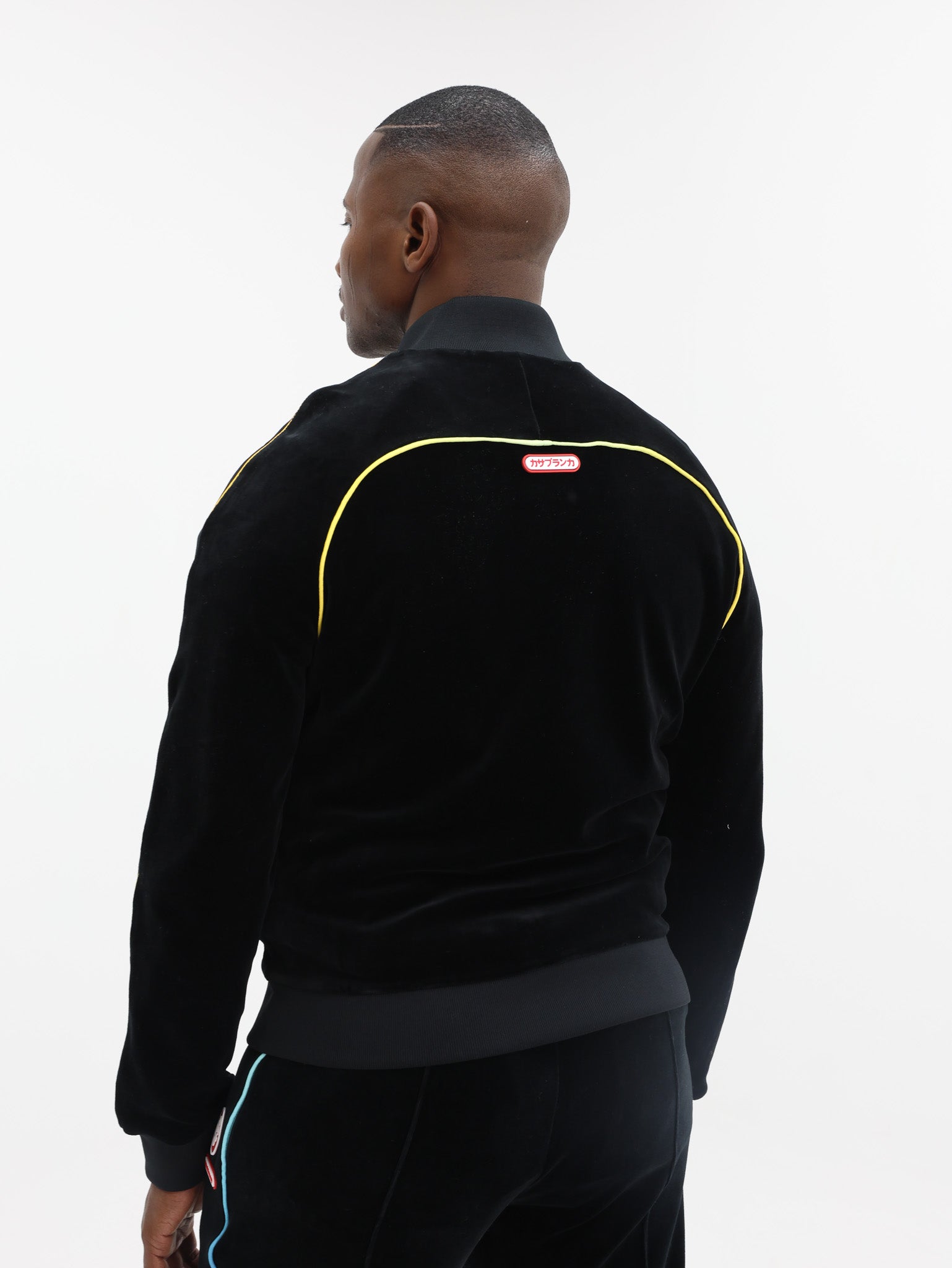 Casablanca Jacket Velour Track Black-AL Capone Premium