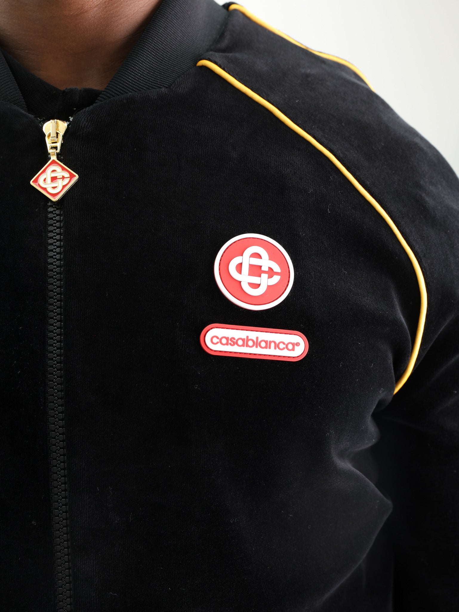 Casablanca Jacket Velour Track Black-AL Capone Premium