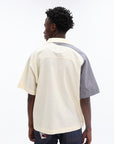 Kidsuper Shirt Patchwork Face Linen Camp Brown