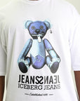 Iceberg T-Shirt Teddy Bear Print White