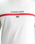 Iceberg T-Shirt 1986 Embroidery Logo Ivory
