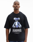 Iceberg T-Shirt Teddy Bear Print Black