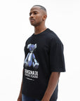 Iceberg T-Shirt Teddy Bear Print Black