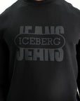 Iceberg Sweater Brushed Fleece Black