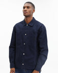 Iceberg Woven Denim Long Sleeve Shirt Blue