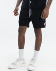 Casablanca Towelling Monogram Short Black
