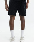 Casablanca Towelling Monogram Short Black