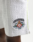 Casablanca Towelling Monogram Short White