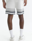 Casablanca Crochet Shorts White/Grey