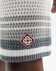 Casablanca Crochet Shorts White/Grey