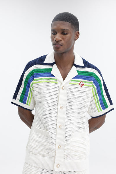 Casablanca Stripe Knit Shirt Multi - AL Capone Premium