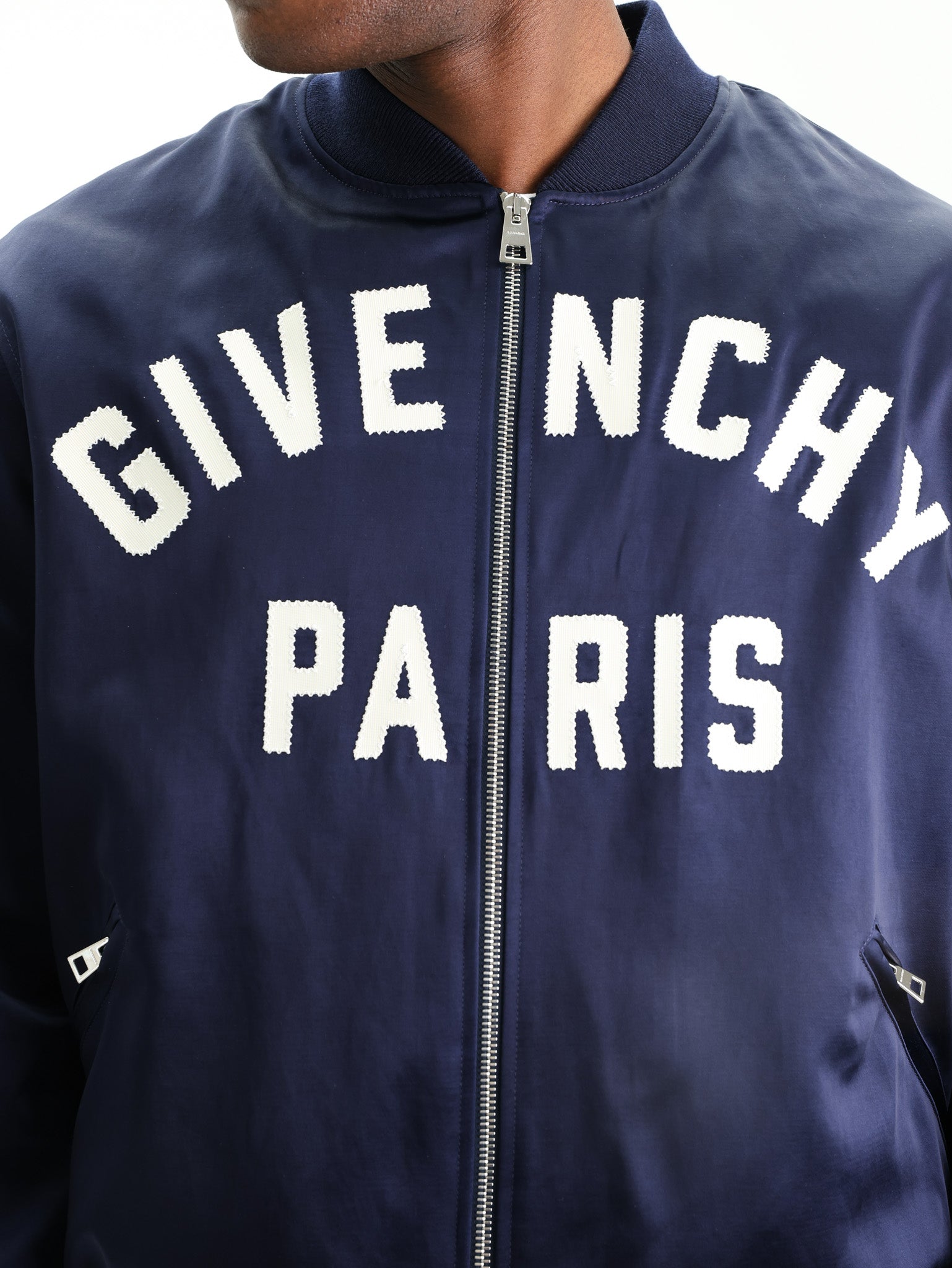 Givenchy Jacket Bomber Logo Navy - AL Capone Premium