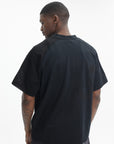 Arte T-Shirt Baseball Print V-Neck Black
