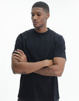 Arte T-Shirt White Logo Back Print Black
