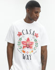 Casablanca Casa Way Orchid Classic T-Shirt White
