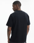 Arte T-Shirt White Logo Print Black