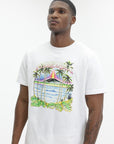 Casablanca Volcano Printed Classic T-Shirt White