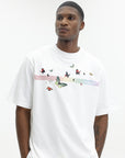 Casablanca Butterfly Oversized T-Shirt White