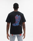 Icecream Cowboy Boot T-Shirt Black