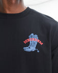 Icecream Cowboy Boot T-Shirt Black