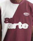 Arte T-Shirt Football Logo Maroon/White