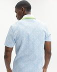 Casablanca Jacquard Polo Pale Blue