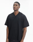 Arte T-Shirt Multi Mesh V-Neck Black