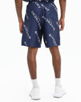 Givenchy Shorts Allover Logo Navy