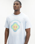 Casablanca Airbrush Smiley Classic T-Shirt Pale Blue