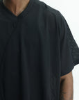 Arte T-Shirt Multi Mesh V-Neck Black