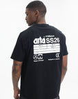Arte T-Shirt Back Poster Plain Black