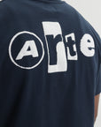 Arte T-Shirt Back Poster Plain Navy