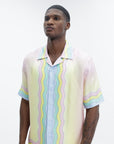 Casablanca For The Love Of Dance Cuban Collar Ss Shirt Multi